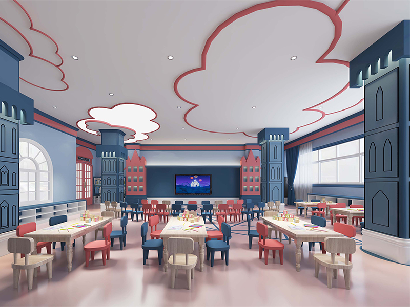 美式托兒所教室裝修設(shè)計(jì)效果圖