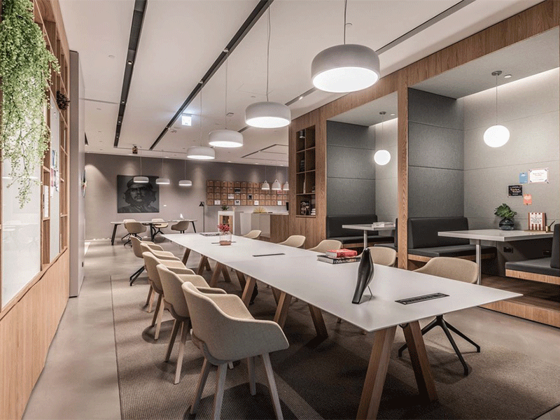 杭州現(xiàn)代1300方辦公室裝修設(shè)計實景圖