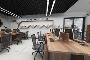 300方辦公室裝修設(shè)計(jì)案例