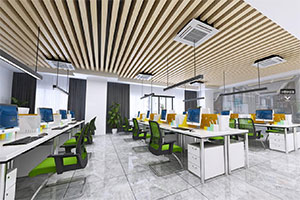 游戲公司辦公室裝修時設計全景圖