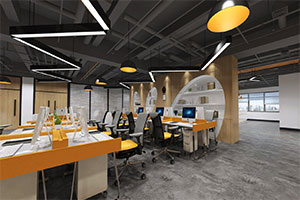 360方創意辦公室裝修設計全景案例