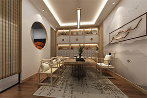新中式工作室辦公室裝修設(shè)計(jì)案例