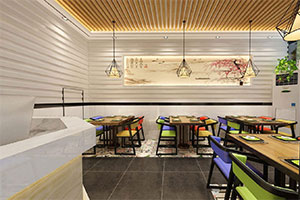 80方小型餐飲店裝修設(shè)計(jì)全景案例