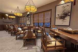 中式大型餐飲店裝修設(shè)計(jì)全景案例