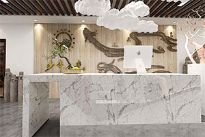 中式國學(xué)館裝修設(shè)計全景圖